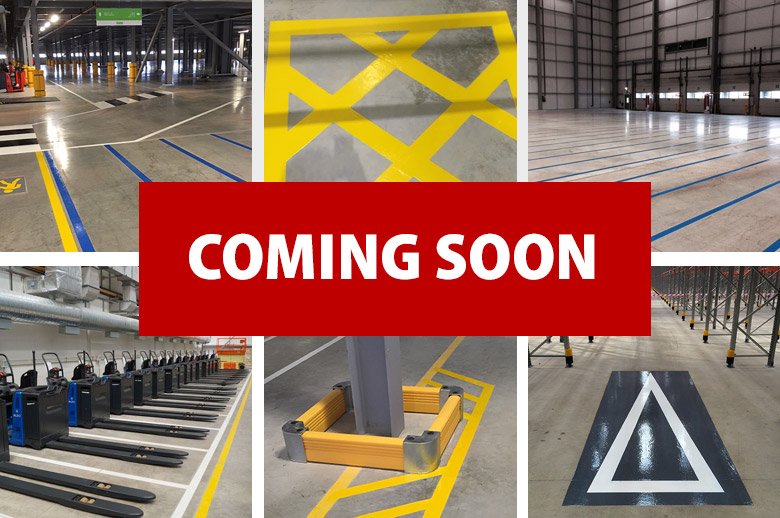 Warehouse Line Marking Rack And Shelf Labels
